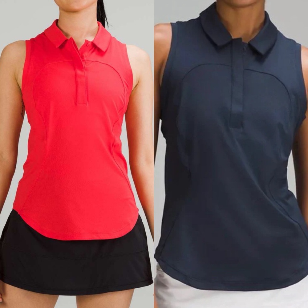 lululemon athletica coral  Sleeveless Top